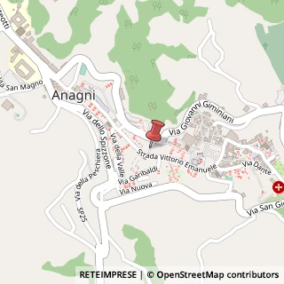 Mappa Via Enrico Vigna, 5, 03012 Anagni, Frosinone (Lazio)