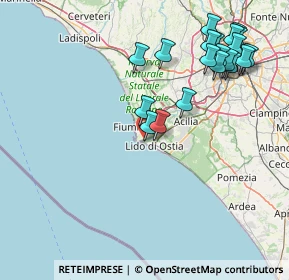 Mappa Riserva Naturale Statale del Litorale Romano, 00121 Roma RM, Italia (19.304)