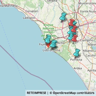 Mappa Via Costalunga, 00054 Fiumicino RM, Italia (15.5125)