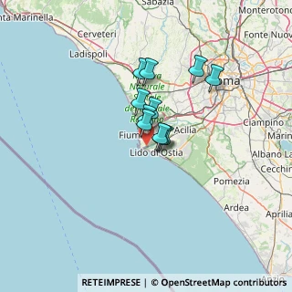 Mappa Via Costalunga, 00054 Fiumicino RM, Italia (8.86636)