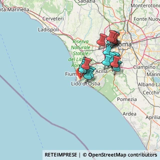 Mappa Via Costalunga, 00054 Fiumicino RM, Italia (12.804)