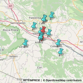 Mappa Traversa Contrada Valli, 00031 Artena RM, Italia (5.73417)