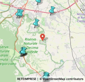 Mappa Via Cardito, 00134 Colle del Pino RM, Italia (6.6965)