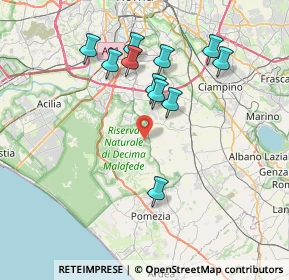 Mappa Via Cardito, 00134 Colle del Pino RM, Italia (7.58091)