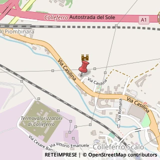 Mappa Via Casilina, Km 49.500, 00034 Colleferro, Roma (Lazio)