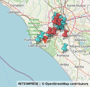 Mappa Via Prassagora, 00124 Roma RM, Italia (12.5305)