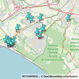 Mappa Via Marco Enrico Bossi, 00124 Roma RM, Italia (5.5925)