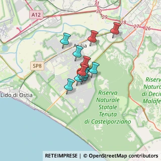 Mappa Via Marco Enrico Bossi, 00124 Roma RM, Italia (2.03091)