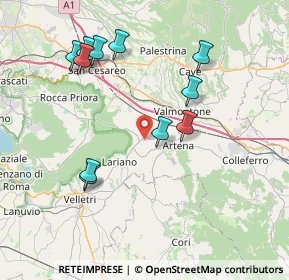 Mappa Contrada Colle della Castagna, 00031 Macere RM, Italia (8.39364)