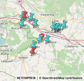 Mappa Contrada Colle della Castagna, 00031 Macere RM, Italia (6.88429)