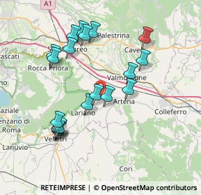 Mappa Contrada Colle della Castagna, 00031 Macere RM, Italia (7.89947)