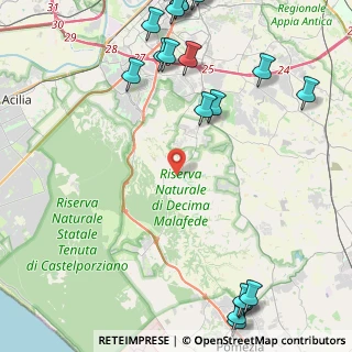 Mappa Centro sportivo trigoria, 00128 Roma RM, Italia (6.9865)