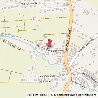 Mappa Via dei Canneti di Castelluccia, 64, 00047 Nemi, Roma (Lazio)