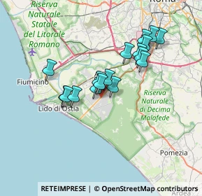 Mappa Via Arturo Toscanini, 00124 Roma RM, Italia (6.21294)