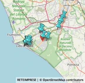 Mappa Via Arturo Toscanini, 00124 Roma RM, Italia (5.95357)