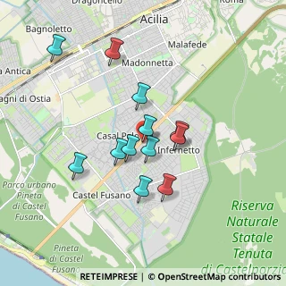 Mappa Via Arturo Toscanini, 00124 Roma RM, Italia (1.57333)