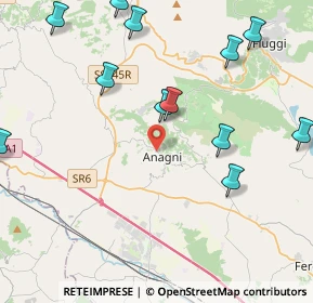 Mappa Viale Roma, 03012 Anagni FR, Italia (6.50294)