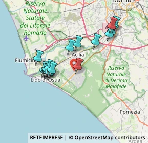 Mappa Via di Casal Palocco, 00124 Roma RM, Italia (7.085)