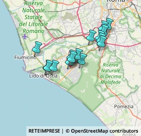 Mappa Via di Casal Palocco, 00124 Roma RM, Italia (5.82813)