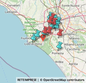 Mappa Via Alessandro Parisotti, 00124 Roma RM, Italia (11.5485)