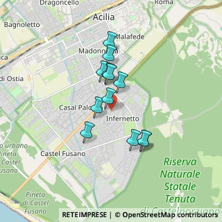 Mappa Via Alessandro Parisotti, 00124 Roma RM, Italia (1.4225)