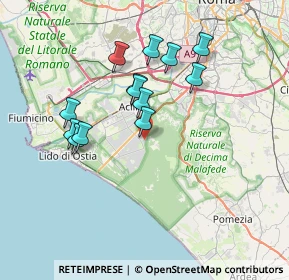 Mappa Via Franco Vittadini, 00124 Roma RM, Italia (6.78077)