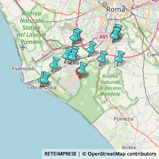 Mappa Via Franco Vittadini, 00124 Roma RM, Italia (7.27133)