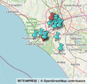 Mappa Via Vincenzo Davico, 00124 Roma RM, Italia (11.554)
