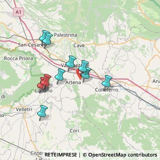 Mappa Via Circonvallazione Valli, 00031 Artena RM, Italia (7.26818)