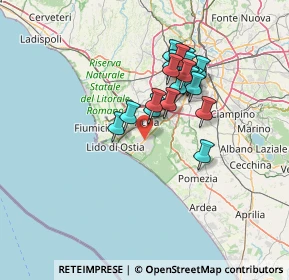 Mappa Via Eraclito di Efeso, 00124 Roma RM, Italia (12.055)