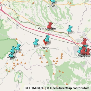 Mappa Via Guglielmo Marconi, 00031 Artena RM, Italia (6.31125)