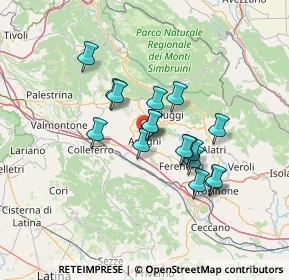 Mappa Viale Regina Margherita, 03012 Anagni FR, Italia (11.27941)