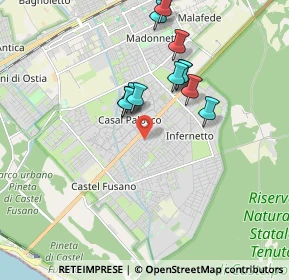 Mappa Via Marc'Antonio Cesti, 00124 Roma RM, Italia (1.86923)