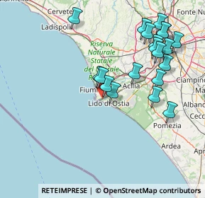 Mappa Via delle Orcadi, 00121 Lido di Ostia RM, Italia (17.724)