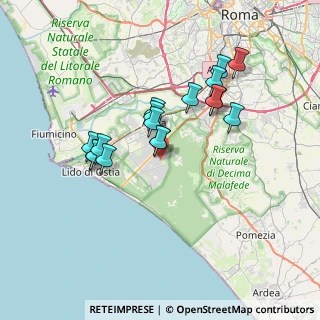 Mappa Via Francesco Landino, 00124 Roma RM, Italia (6.57059)