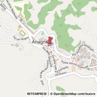 Mappa Strada Vittorio Emanuele, 58, 03012 Anagni, Frosinone (Lazio)
