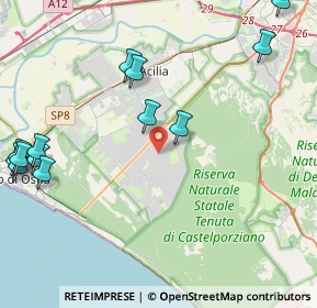 Mappa Via Pietro Montani, 00124 Roma RM, Italia (5.88385)