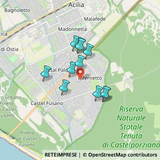 Mappa Via Pietro Montani, 00124 Roma RM, Italia (1.41273)