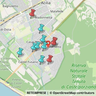 Mappa Via Pietro Montani, 00124 Roma RM, Italia (1.45545)