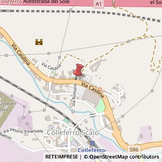 Mappa Via Casilina, 32, 00034 Colleferro, Roma (Lazio)