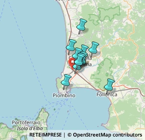 Mappa Strada Provinciale delle Caldanelle, 57021 Campiglia Marittima LI, Italia (6.87583)
