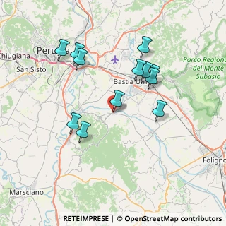 Mappa Via Assisi, 06084 Bettona PG, Italia (7.34167)