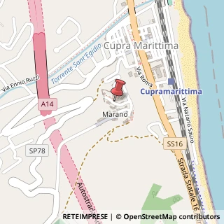 Mappa Via castello 36, 63012 Cupra Marittima, Ascoli Piceno (Marche)