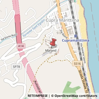 Mappa Via Castello, 35, 63064 Cupra Marittima, Ascoli Piceno (Marche)