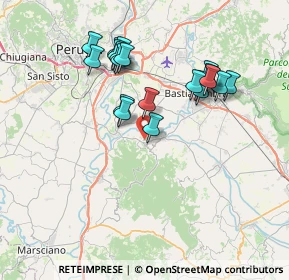 Mappa Via Colle, 06084 Bettona PG, Italia (7.1675)