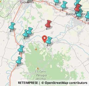 Mappa Via Colle, 06084 Bettona PG, Italia (6.499)