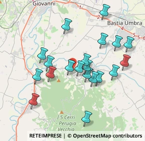 Mappa Via Colle, 06084 Bettona PG, Italia (3.7515)