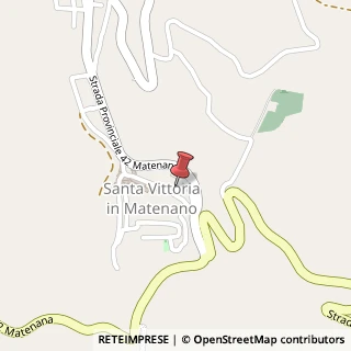 Mappa Via s. giovanni 43, 63028 Santa Vittoria in Matenano, Fermo (Marche)