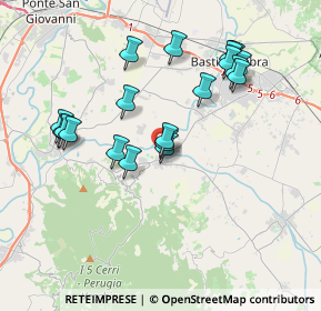 Mappa Via Topino, 06084 Bettona PG, Italia (3.795)