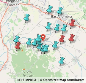 Mappa Via Topino, 06084 Bettona PG, Italia (3.61)